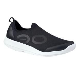 OOFOS Black and White Athletic Shoes
